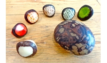Chunky carved Monocolour Tagua ring