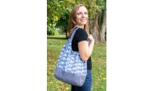 Hand Print Batik Bucket Bag