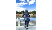 Swing Dress Organic cotton Hand print batik